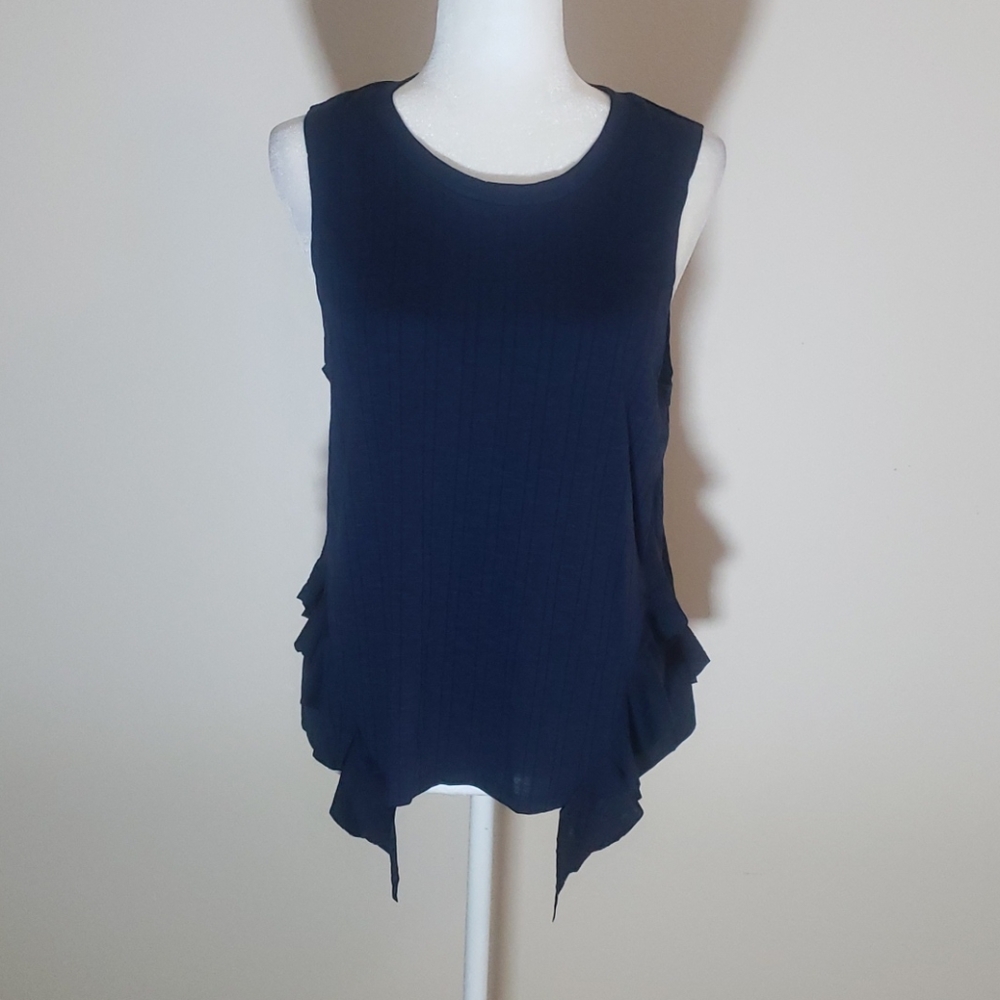 BCB Generation Ruffle-Trimmed Tank Top Size M - Picture 3 of 7